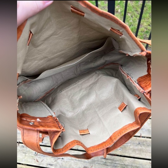 Leather Shoulder Bag - Hand Tooled - NWOT - Picture 5 of 7